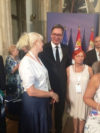 И. Швед на встрече с Президентом Сербии А. Вучичем