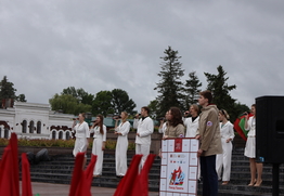 Студенты БрГУ приняли участие в старте исторического российско-белорусского проекта "Поезд Памяти" 